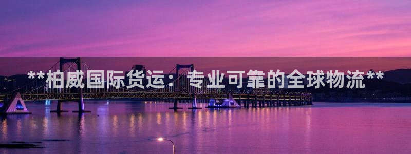 尊龙平台有谁玩过：**柏威国际货运：专业可靠的全球物流*