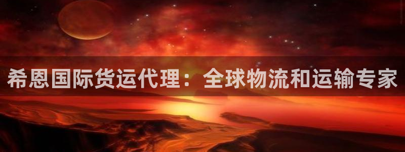尊龙人生就是博旧：希恩国际货运代理：全球物流和运输专家