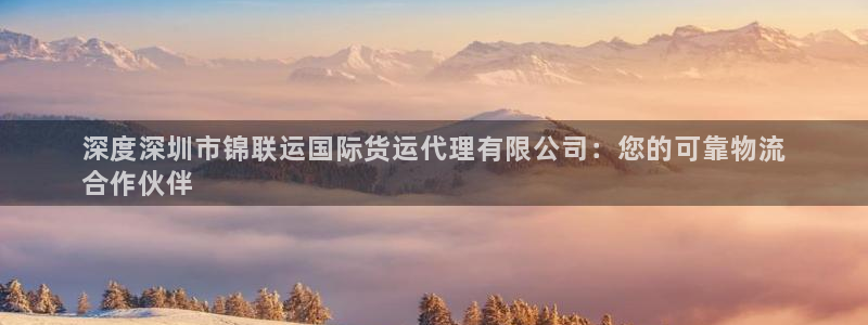 尊龙人生就是博登录准认来就送38：深度深圳市锦联运国际货