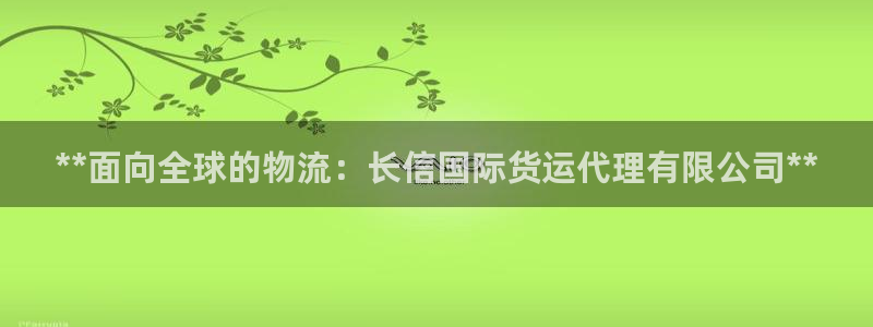 z6尊龙官网平台下载：**面向全球的物流：长信国际货运代