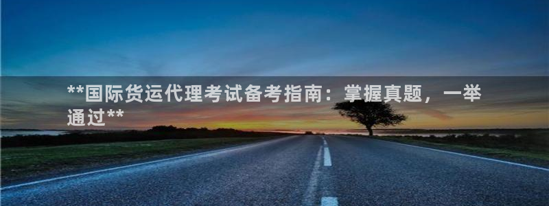 尊龙凯时白家乐Abb下载：**国际货运代理考试备考指南：